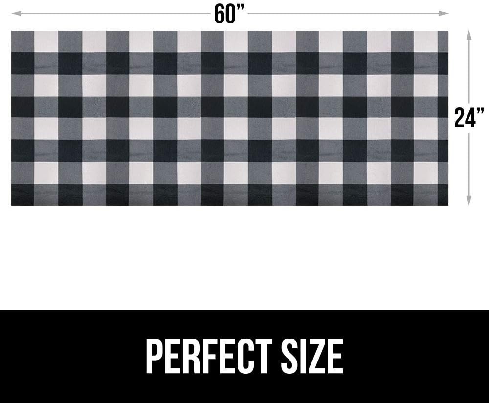 image:imageGORILLA GRIP LeakGuard NonAdhesive Under Sink Mat for Kitchen Cabinet Waterproof Quick Dry Shelf Liner Durable Absorbent Felt Mats for Bathroom Sinks Cabinets Dresser Easy to Trim 24x30 CharcoalBuffalo Checkered Black White