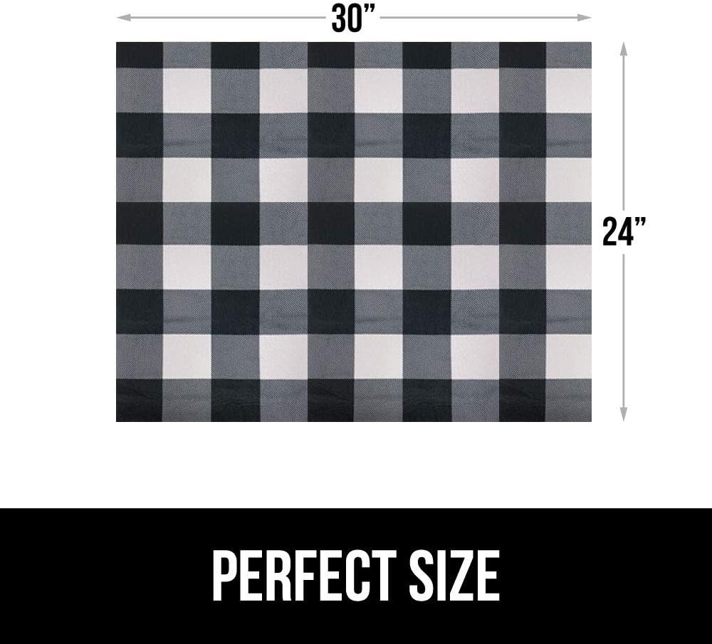 image:imageGORILLA GRIP LeakGuard NonAdhesive Under Sink Mat for Kitchen Cabinet Waterproof Quick Dry Shelf Liner Durable Absorbent Felt Mats for Bathroom Sinks Cabinets Dresser Easy to Trim 24x30 CharcoalBuffalo Checkered Black White