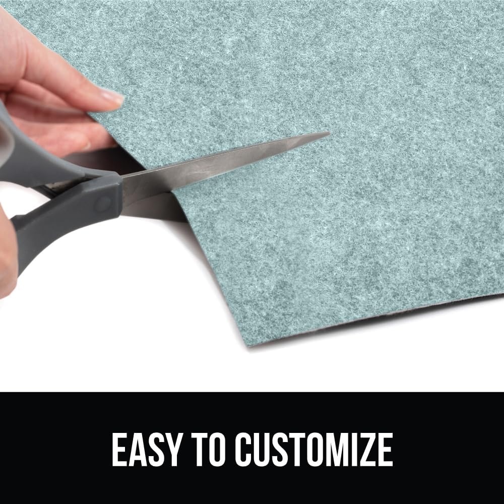 image:imageGORILLA GRIP LeakGuard NonAdhesive Under Sink Mat for Kitchen Cabinet Waterproof Quick Dry Shelf Liner Durable Absorbent Felt Mats for Bathroom Sinks Cabinets Dresser Easy to Trim 24x30 CharcoalSpa Blue