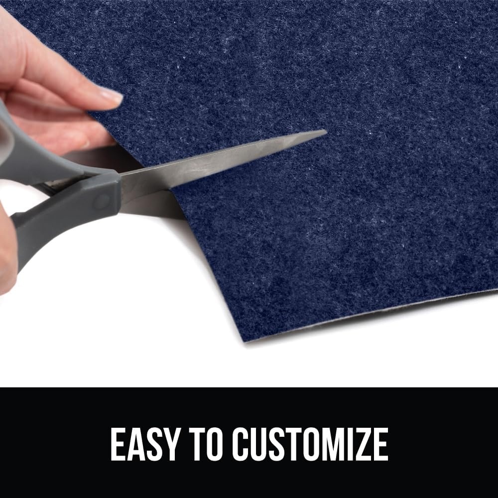 image:imageGORILLA GRIP LeakGuard NonAdhesive Under Sink Mat for Kitchen Cabinet Waterproof Quick Dry Shelf Liner Durable Absorbent Felt Mats for Bathroom Sinks Cabinets Dresser Easy to Trim 24x30 CharcoalNavy