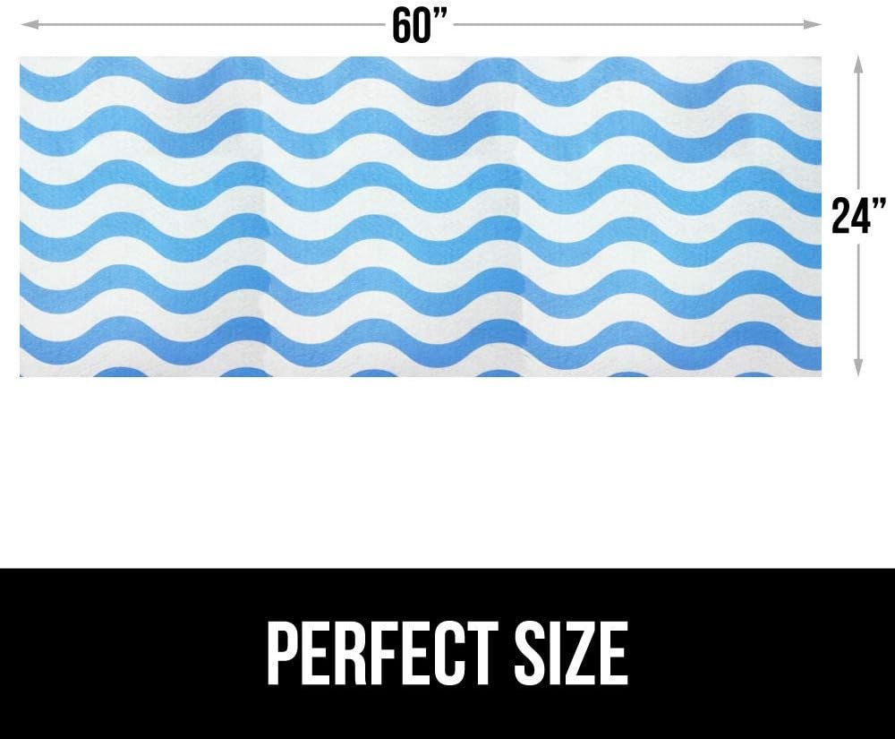 image:imageGORILLA GRIP LeakGuard NonAdhesive Under Sink Mat for Kitchen Cabinet Waterproof Quick Dry Shelf Liner Durable Absorbent Felt Mats for Bathroom Sinks Cabinets Dresser Easy to Trim 24x30 CharcoalWaves Sky BlueWhite