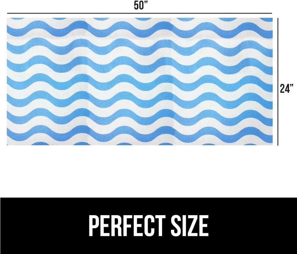 image:imageGORILLA GRIP LeakGuard NonAdhesive Under Sink Mat for Kitchen Cabinet Waterproof Quick Dry Shelf Liner Durable Absorbent Felt Mats for Bathroom Sinks Cabinets Dresser Easy to Trim 24x30 CharcoalWaves Sky BlueWhite