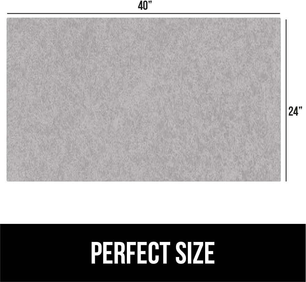 image:imageGORILLA GRIP LeakGuard NonAdhesive Under Sink Mat for Kitchen Cabinet Waterproof Quick Dry Shelf Liner Durable Absorbent Felt Mats for Bathroom Sinks Cabinets Dresser Easy to Trim 24x30 CharcoalLight Gray