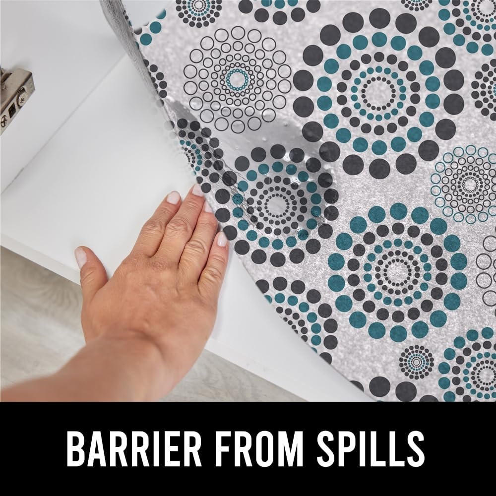 image:imageGORILLA GRIP LeakGuard NonAdhesive Under Sink Mat for Kitchen Cabinet Waterproof Quick Dry Shelf Liner Durable Absorbent Felt Mats for Bathroom Sinks Cabinets Dresser Easy to Trim 24x30 CharcoalSpiral GrayWhiteTurquoise