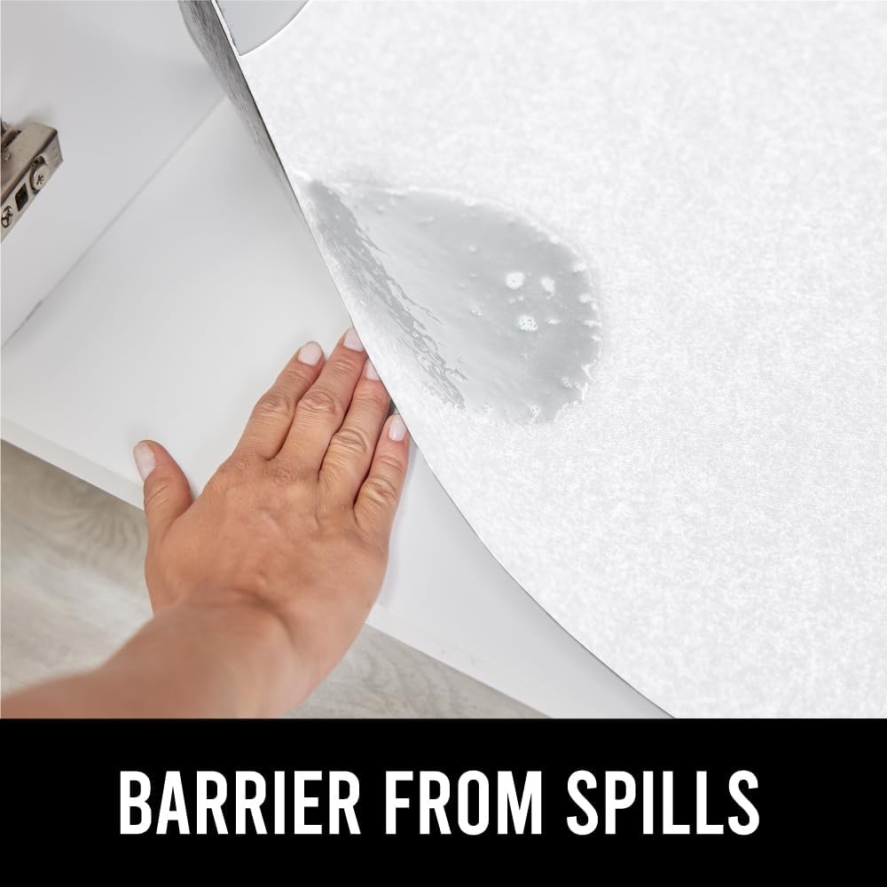 image:imageGORILLA GRIP LeakGuard NonAdhesive Under Sink Mat for Kitchen Cabinet Waterproof Quick Dry Shelf Liner Durable Absorbent Felt Mats for Bathroom Sinks Cabinets Dresser Easy to Trim 24x30 CharcoalWhite
