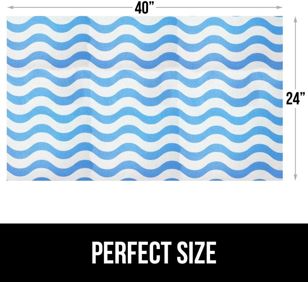 image:imageGORILLA GRIP LeakGuard NonAdhesive Under Sink Mat for Kitchen Cabinet Waterproof Quick Dry Shelf Liner Durable Absorbent Felt Mats for Bathroom Sinks Cabinets Dresser Easy to Trim 24x30 CharcoalWaves Sky BlueWhite
