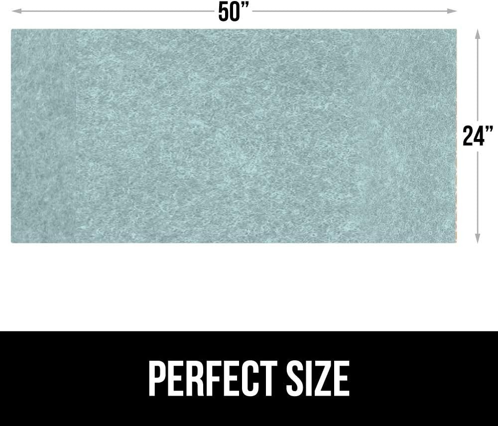 image:imageGORILLA GRIP LeakGuard NonAdhesive Under Sink Mat for Kitchen Cabinet Waterproof Quick Dry Shelf Liner Durable Absorbent Felt Mats for Bathroom Sinks Cabinets Dresser Easy to Trim 24x30 CharcoalSpa Blue