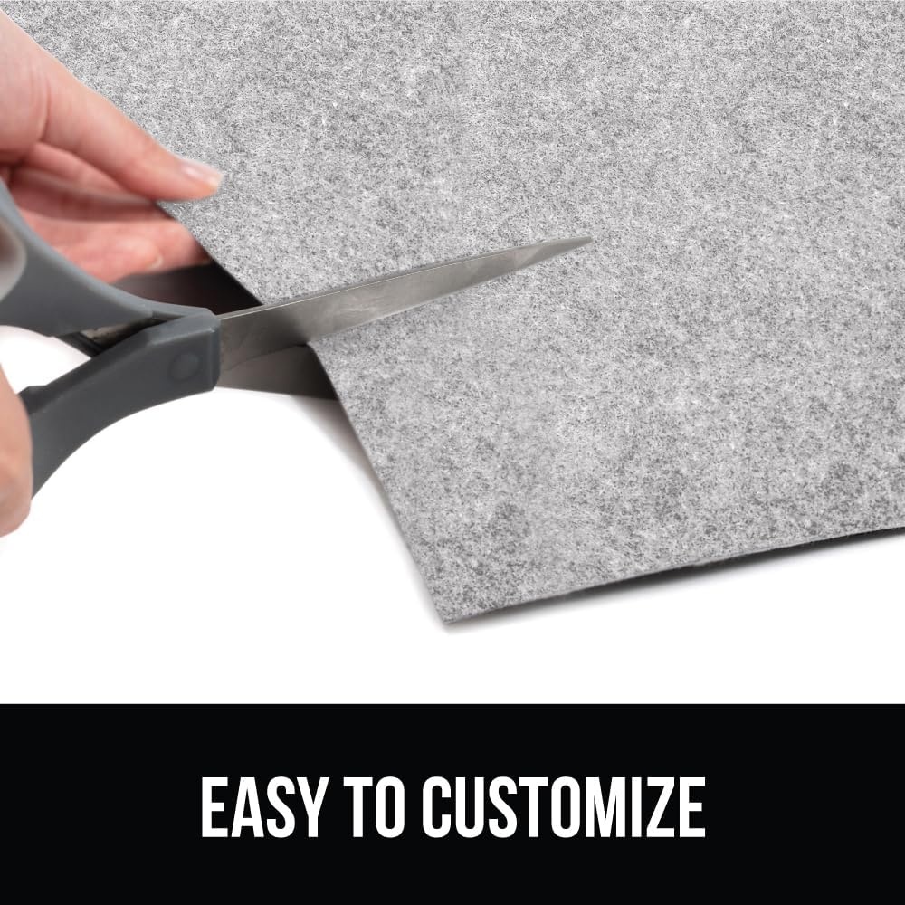 image:imageGORILLA GRIP LeakGuard NonAdhesive Under Sink Mat for Kitchen Cabinet Waterproof Quick Dry Shelf Liner Durable Absorbent Felt Mats for Bathroom Sinks Cabinets Dresser Easy to Trim 24x30 CharcoalLight Gray
