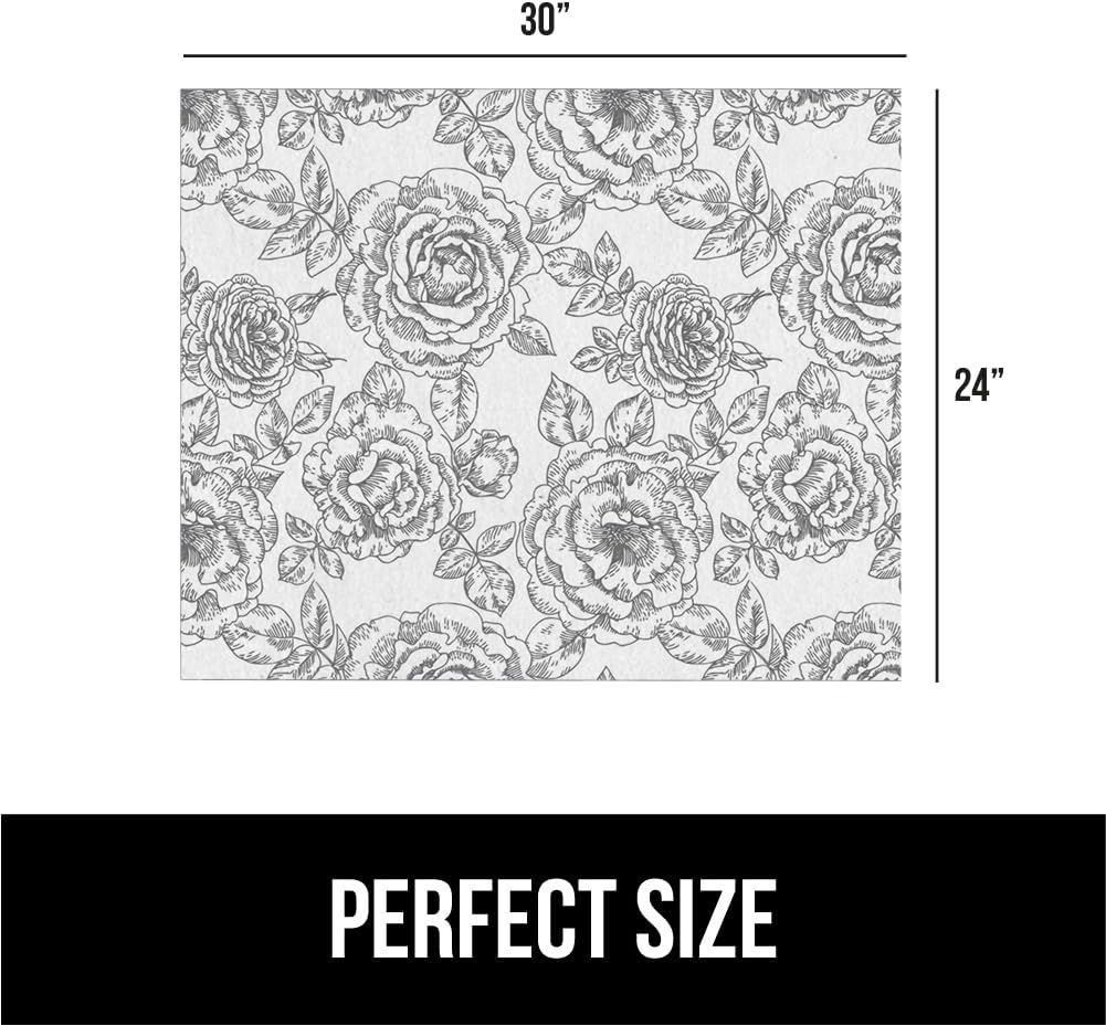 image:imageGORILLA GRIP LeakGuard NonAdhesive Under Sink Mat for Kitchen Cabinet Waterproof Quick Dry Shelf Liner Durable Absorbent Felt Mats for Bathroom Sinks Cabinets Dresser Easy to Trim 24x30 CharcoalFloral Gray