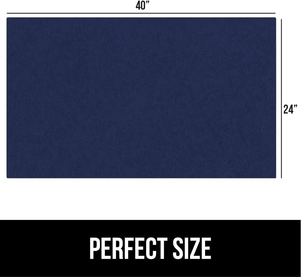 image:imageGORILLA GRIP LeakGuard NonAdhesive Under Sink Mat for Kitchen Cabinet Waterproof Quick Dry Shelf Liner Durable Absorbent Felt Mats for Bathroom Sinks Cabinets Dresser Easy to Trim 24x30 CharcoalNavy