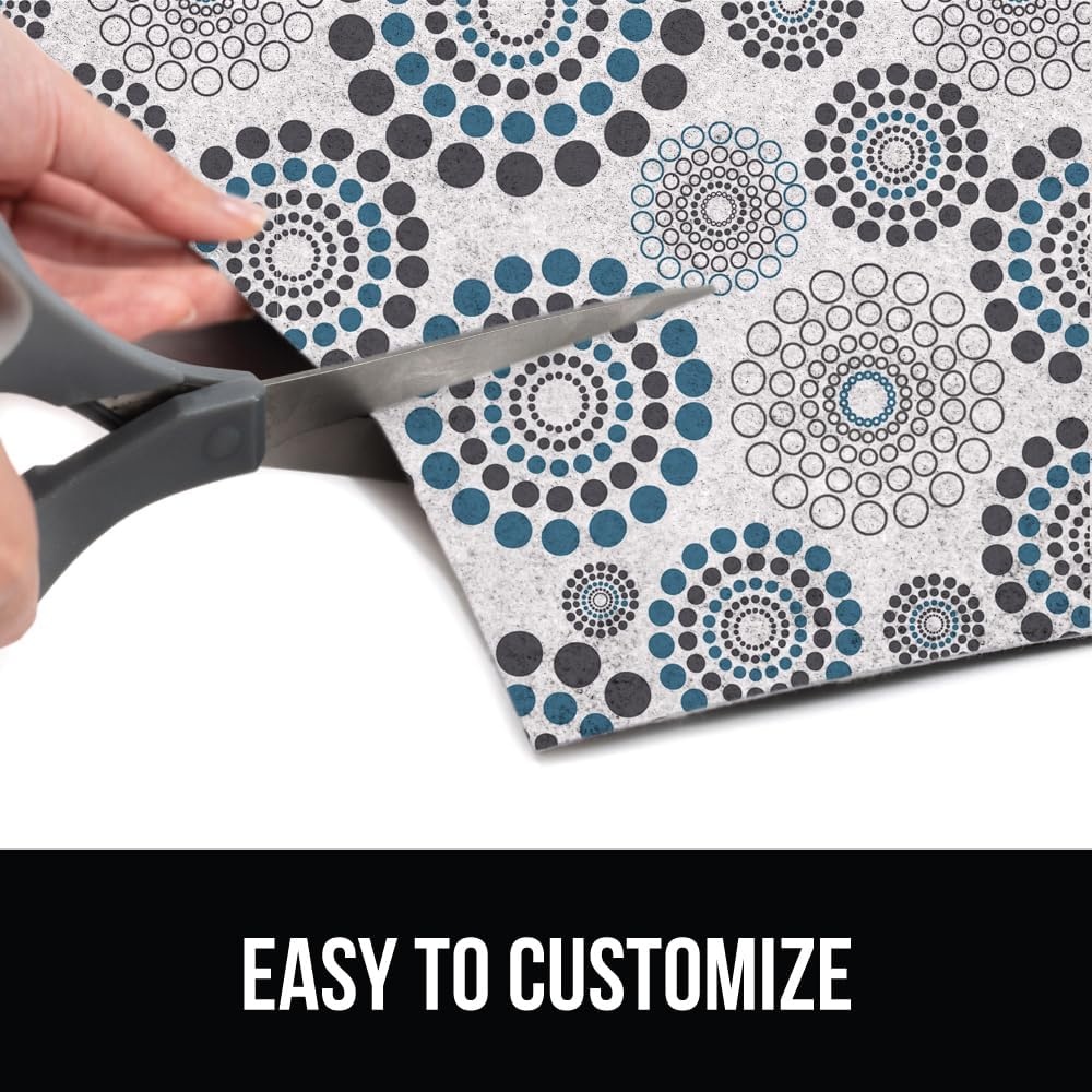 image:imageGORILLA GRIP LeakGuard NonAdhesive Under Sink Mat for Kitchen Cabinet Waterproof Quick Dry Shelf Liner Durable Absorbent Felt Mats for Bathroom Sinks Cabinets Dresser Easy to Trim 24x30 CharcoalSpiral GrayWhiteTurquoise