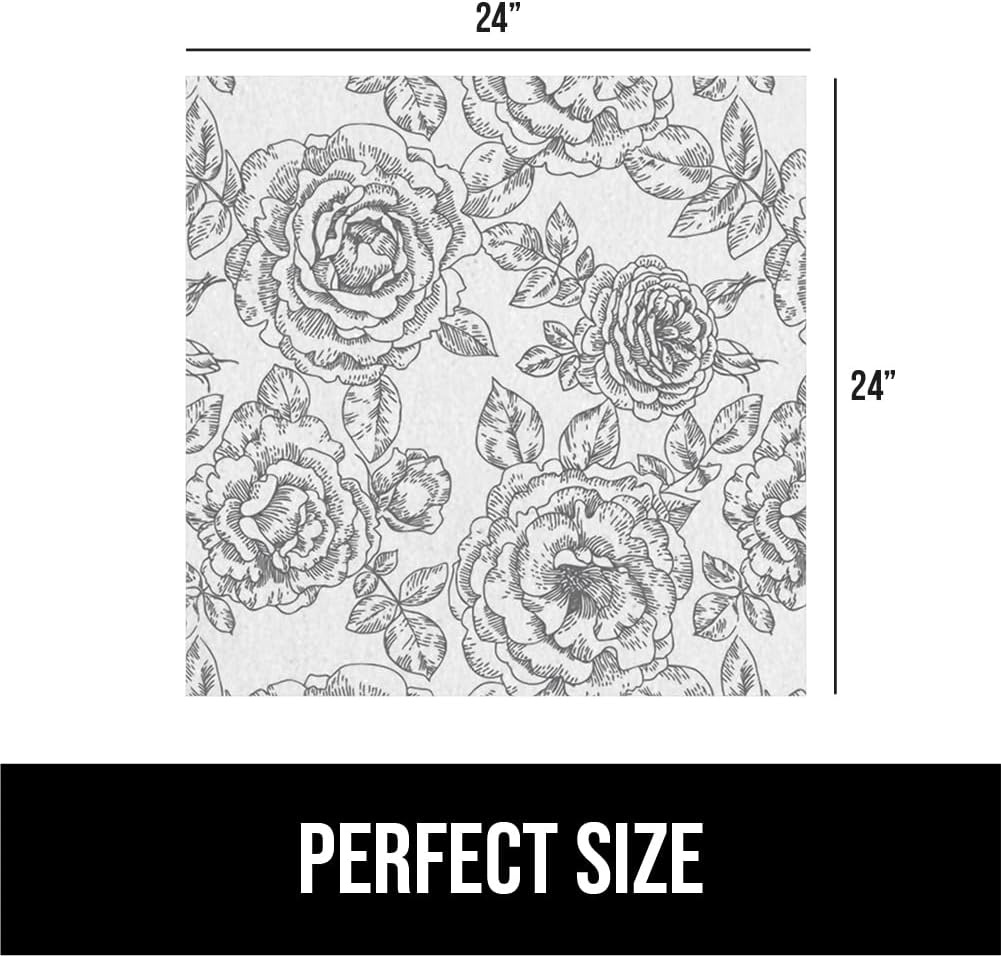 image:imageGORILLA GRIP LeakGuard NonAdhesive Under Sink Mat for Kitchen Cabinet Waterproof Quick Dry Shelf Liner Durable Absorbent Felt Mats for Bathroom Sinks Cabinets Dresser Easy to Trim 24x30 CharcoalFloral Gray