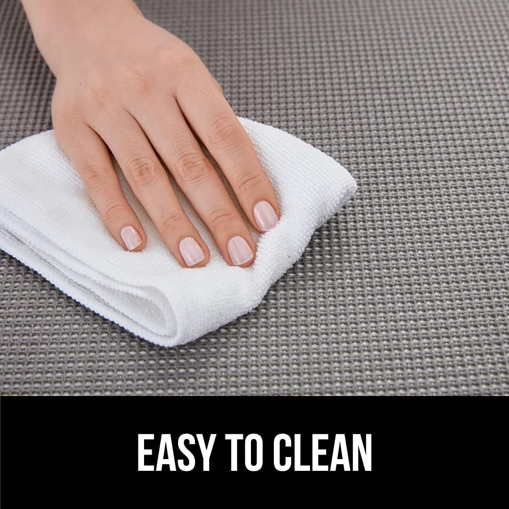 image:imageGORILLA GRIP powerGRIP Drawer Shelf and Cabinet Liner Thick Strong Hold NonAdhesive Liners Protect Kitchen Cabinets and Cupboard Bathroom Drawers Easy Install Breathable Mat 12 x10 BeigeCream
