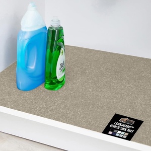 image:imageGORILLA GRIP LeakGuard NonAdhesive Under Sink Mat for Kitchen Cabinet Waterproof Quick Dry Shelf Liner Durable Absorbent Felt Mats for Bathroom Sinks Cabinets Dresser Easy to Trim 24x30 CharcoalBeige