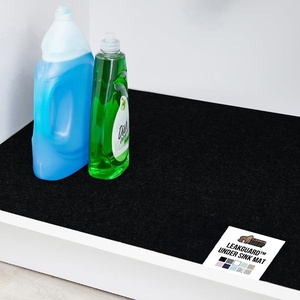image:imageGORILLA GRIP LeakGuard NonAdhesive Under Sink Mat for Kitchen Cabinet Waterproof Quick Dry Shelf Liner Durable Absorbent Felt Mats for Bathroom Sinks Cabinets Dresser Easy to Trim 24x30 CharcoalBlack