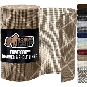 image:imageGORILLA GRIP powerGRIP Drawer Shelf and Cabinet Liner Thick Strong Hold NonAdhesive Liners Protect Kitchen Cabinets and Cupboard Bathroom Drawers Easy Install Breathable Mat 12 x10 BeigeDiamond BeigeIvory