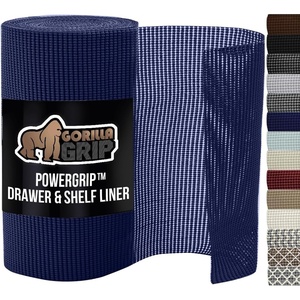 image:imageGORILLA GRIP powerGRIP Drawer Shelf and Cabinet Liner Thick Strong Hold NonAdhesive Liners Protect Kitchen Cabinets and Cupboard Bathroom Drawers Easy Install Breathable Mat 12 x10 BeigeNavy