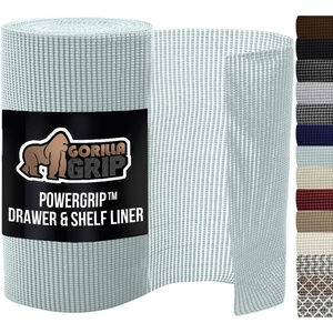 image:imageGORILLA GRIP powerGRIP Drawer Shelf and Cabinet Liner Thick Strong Hold NonAdhesive Liners Protect Kitchen Cabinets and Cupboard Bathroom Drawers Easy Install Breathable Mat 12 x10 BeigeSpa Blue