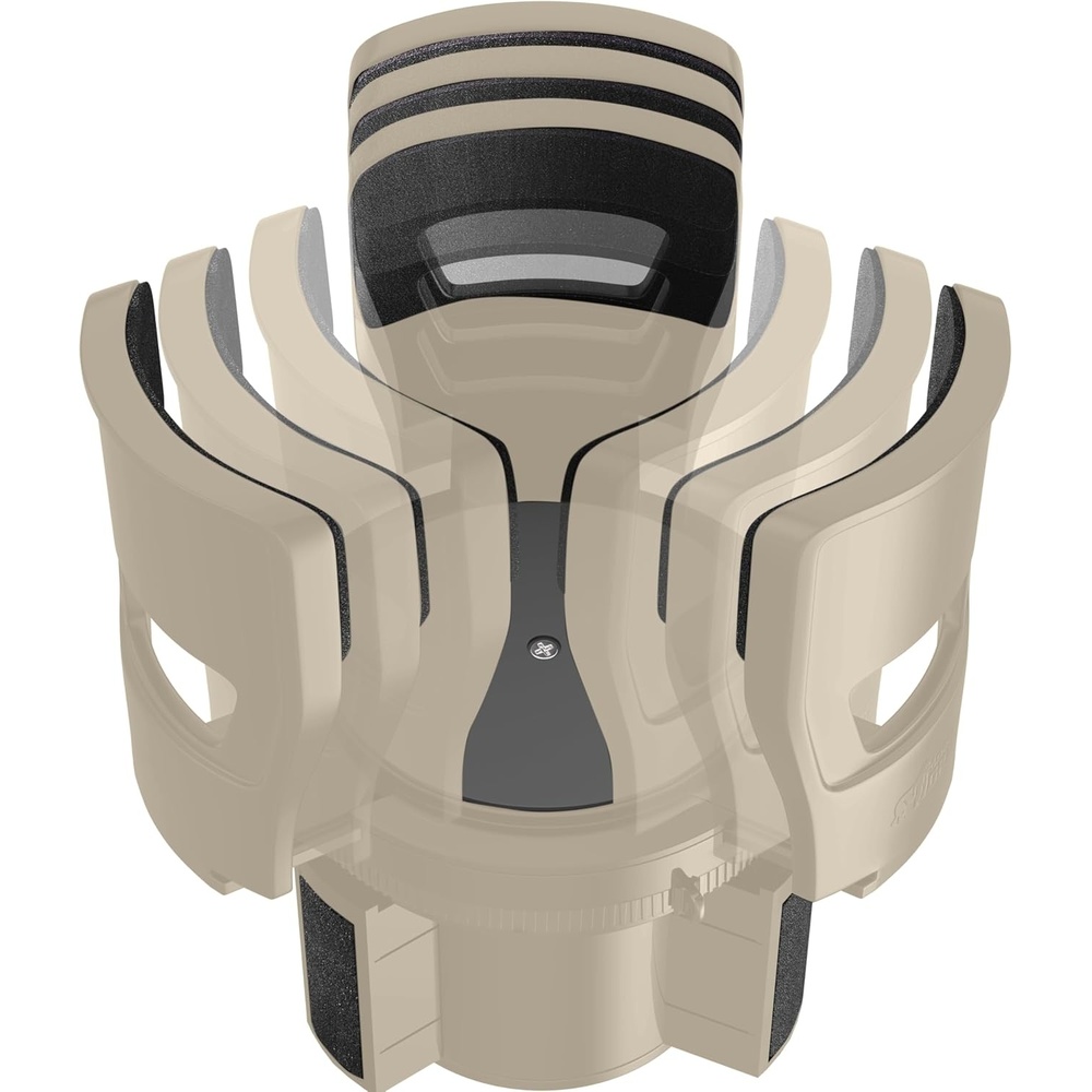 image:imageGORILLA GRIP Patent Pending Adjustable Car Cup Holder Expander Keeps Water Bottle Secure Expands to Fit 18 to 48 oz Large Bottles Yeti Owala Stanley with Handle Coffee Mug Insert for Cars BlackTan