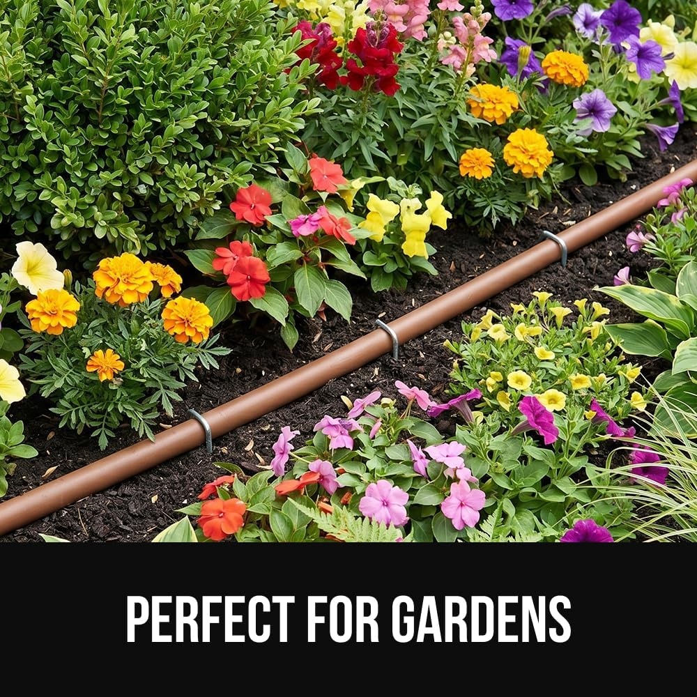image:imageGORILLA GRIP Premium Landscape Staples 50 Pack 6 Inch Heavy Duty 11 Gauge Galvanized Steel Garden Stakes Sharp Rust Resistant Landscaping Pins Lawn Anchors for Weed Barrier Fabric Sod Irrigation50 Pack
