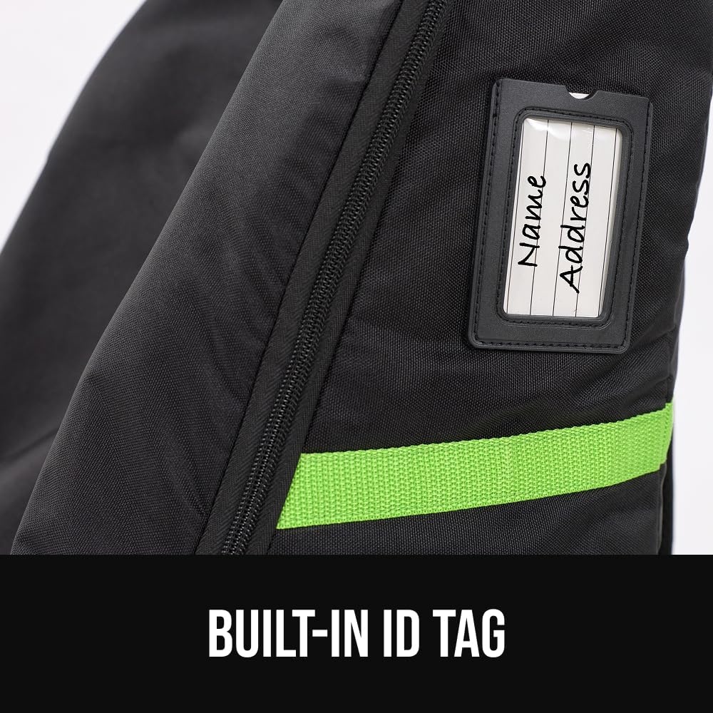 image:imageGORILLA GRIP Tear and Water Resistant Padded Car Seat Travel Bag for Airplane and Airport Universal Fit Baby Carseat Bags Holds Up to 50lbs Handle amp Shoulder Straps Air Gate Check Carrier BlackGreen