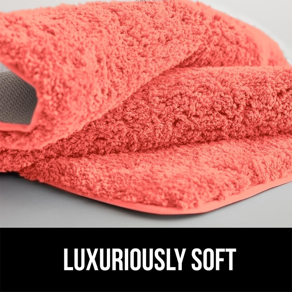 image:imageGORILLA GRIP Bathroom Rugs Ultra Soft Absorbent Mat Thick Plush Bath Rug Machine Washable Microfiber Quick Dry Mats for Shower Bathtub and Floor Home Decor Accessories 24x17 IvoryCoral