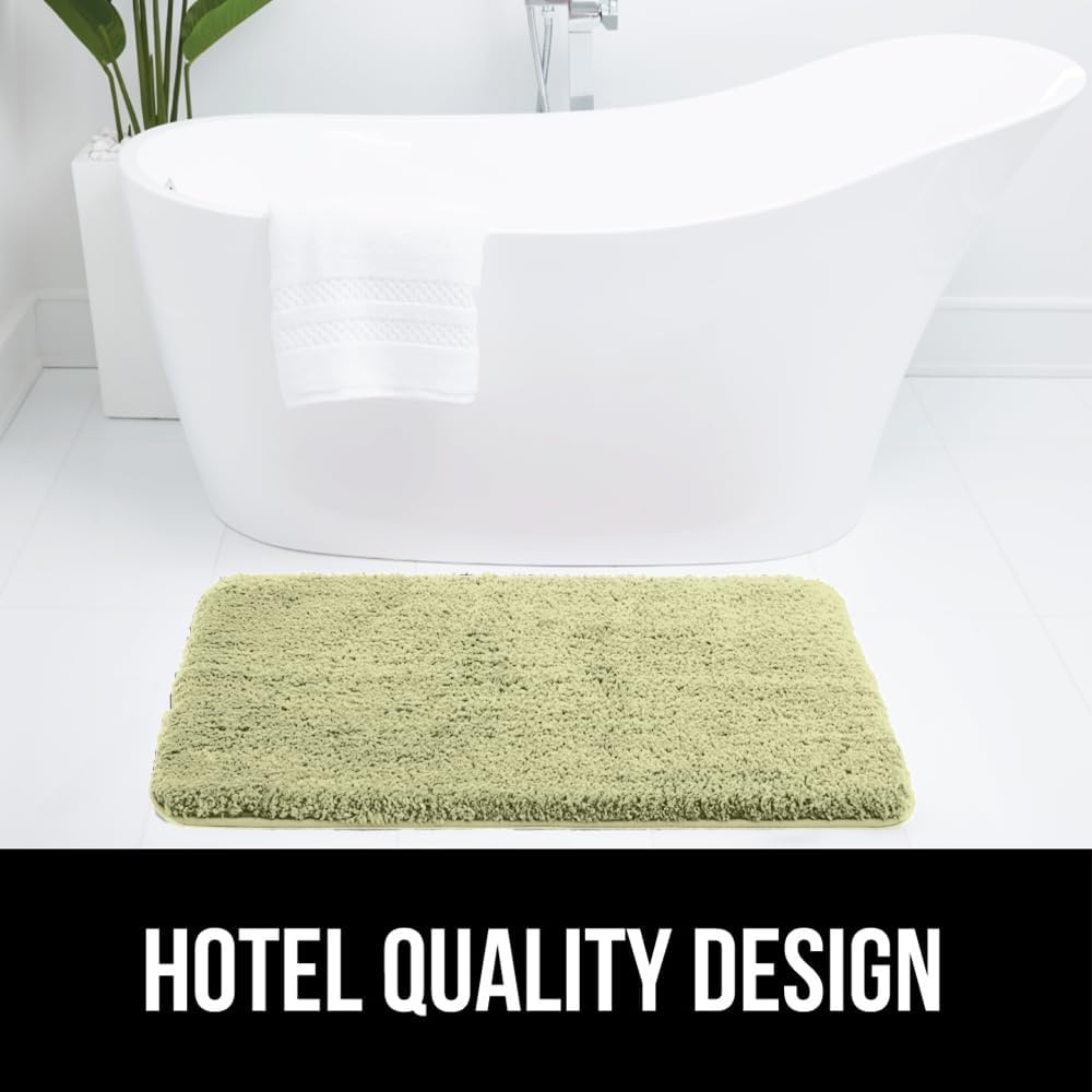 image:imageGORILLA GRIP Bathroom Rugs Ultra Soft Absorbent Mat Thick Plush Bath Rug Machine Washable Microfiber Quick Dry Mats for Shower Bathtub and Floor Home Decor Accessories 24x17 IvorySage