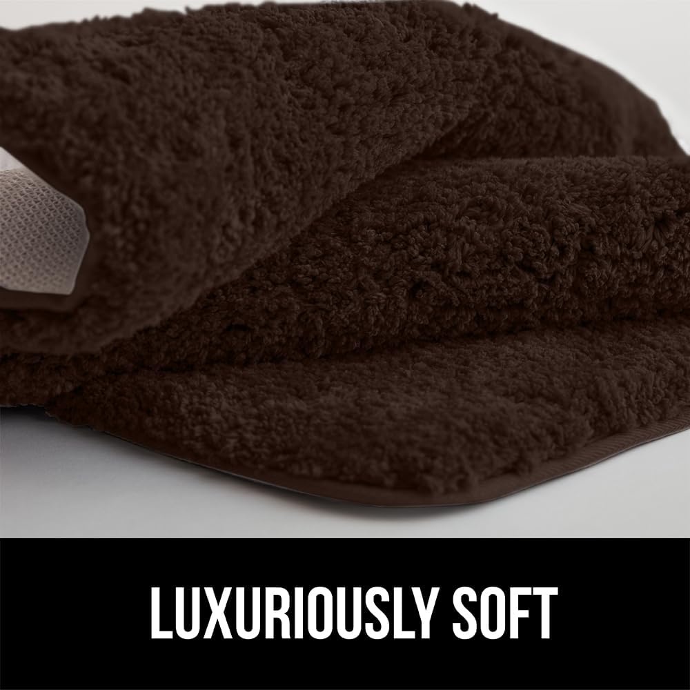 image:imageGORILLA GRIP Bathroom Rugs Ultra Soft Absorbent Mat Thick Plush Bath Rug Machine Washable Microfiber Quick Dry Mats for Shower Bathtub and Floor Home Decor Accessories 24x17 IvoryBrown