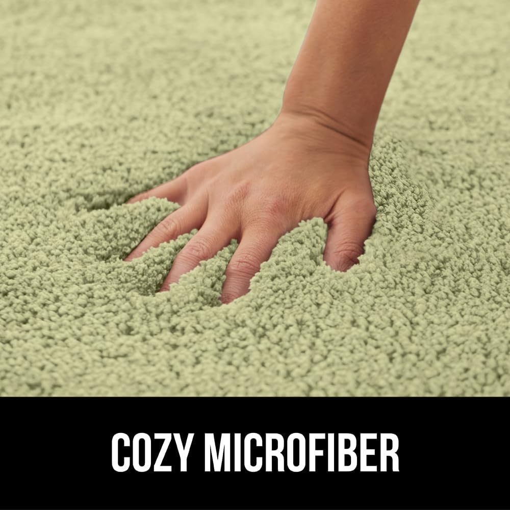 image:imageGORILLA GRIP Bathroom Rugs Ultra Soft Absorbent Mat Thick Plush Bath Rug Machine Washable Microfiber Quick Dry Mats for Shower Bathtub and Floor Home Decor Accessories 24x17 IvorySage