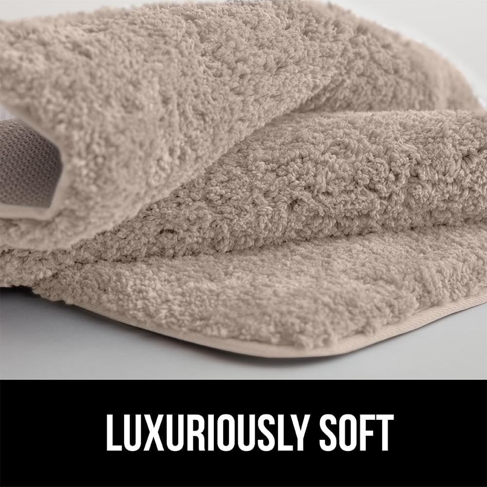 image:imageGORILLA GRIP Bathroom Rugs Ultra Soft Absorbent Mat Thick Plush Bath Rug Machine Washable Microfiber Quick Dry Mats for Shower Bathtub and Floor Home Decor Accessories 24x17 IvoryBeige
