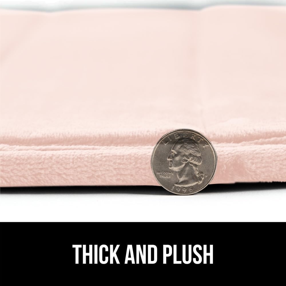 image:imageGORILLA GRIP Memory Foam Bath Mat Soft Absorbent US Designed Bathroom Rug Gripping Dots Machine Washable Bathmat Cushioned Floor Mats Shower Sink Rugs Room Dcor Accessories 24x17 Graphite GrayStriped Pink