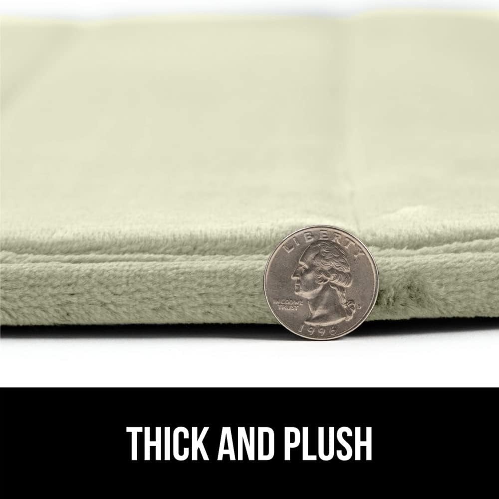 image:imageGORILLA GRIP Memory Foam Bath Mat Soft Absorbent US Designed Bathroom Rug Gripping Dots Machine Washable Bathmat Cushioned Floor Mats Shower Sink Rugs Room Dcor Accessories 24x17 Graphite GrayStriped Sage