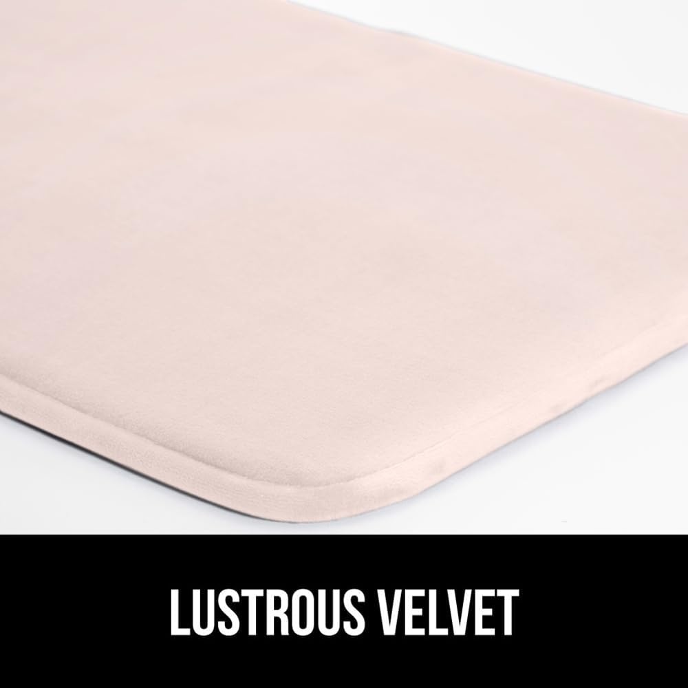 image:imageGORILLA GRIP Thick Memory Foam Toilet Rug for Bathroom U Shaped Washable Soft Absorbent Velvet Topside Floor Mats Machine Wash Cushioned Luxury Rugs for Bath Room 225x195 Graphite GrayPink