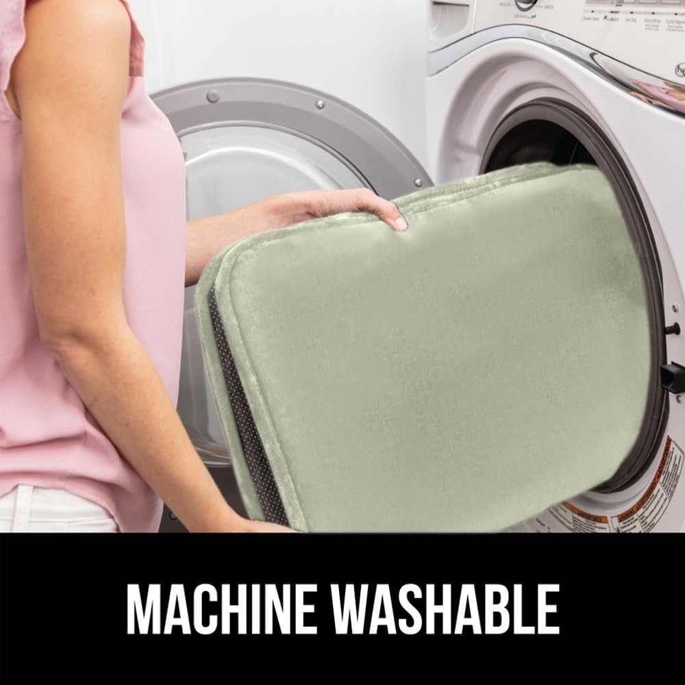 image:imageGORILLA GRIP Thick Memory Foam Toilet Rug for Bathroom U Shaped Washable Soft Absorbent Velvet Topside Floor Mats Machine Wash Cushioned Luxury Rugs for Bath Room 225x195 Graphite GraySage