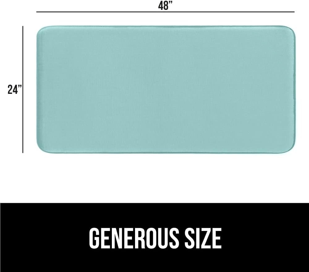 image:imageGORILLA GRIP Thick Memory Foam Toilet Rug for Bathroom U Shaped Washable Soft Absorbent Velvet Topside Floor Mats Machine Wash Cushioned Luxury Rugs for Bath Room 225x195 Graphite GraySeablue