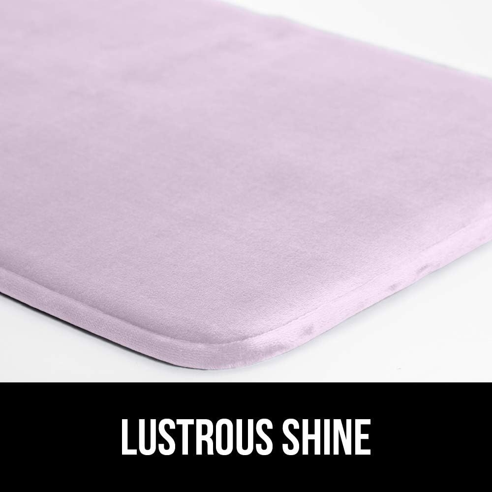 image:imageGORILLA GRIP Thick Memory Foam Toilet Rug for Bathroom U Shaped Washable Soft Absorbent Velvet Topside Floor Mats Machine Wash Cushioned Luxury Rugs for Bath Room 225x195 Graphite GraySoft Purple