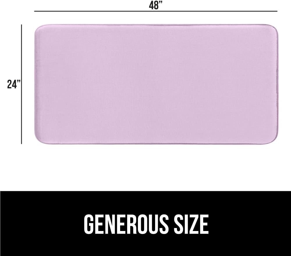 image:imageGORILLA GRIP Thick Memory Foam Toilet Rug for Bathroom U Shaped Washable Soft Absorbent Velvet Topside Floor Mats Machine Wash Cushioned Luxury Rugs for Bath Room 225x195 Graphite GraySoft Purple