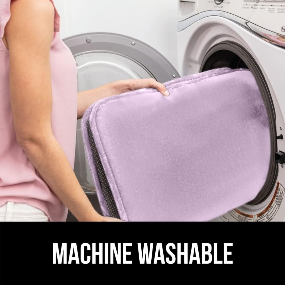image:imageGORILLA GRIP Thick Memory Foam Toilet Rug for Bathroom U Shaped Washable Soft Absorbent Velvet Topside Floor Mats Machine Wash Cushioned Luxury Rugs for Bath Room 225x195 Graphite GraySoft Purple
