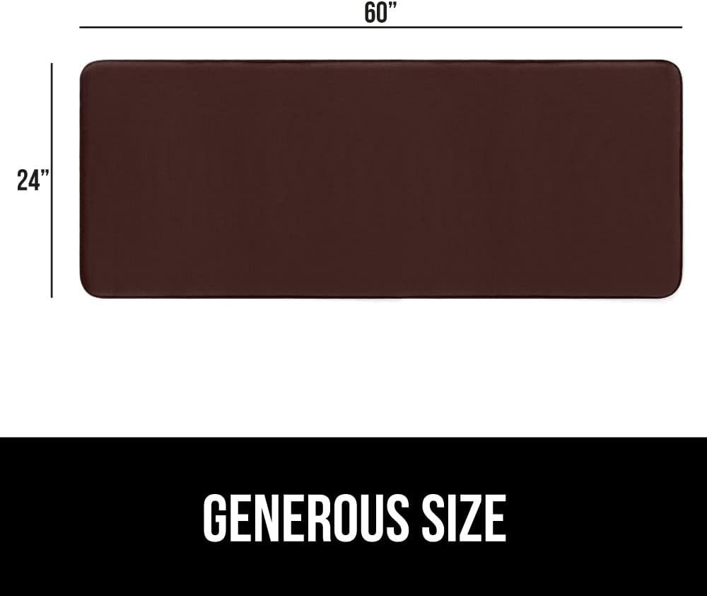 image:imageGORILLA GRIP Thick Memory Foam Toilet Rug for Bathroom U Shaped Washable Soft Absorbent Velvet Topside Floor Mats Machine Wash Cushioned Luxury Rugs for Bath Room 225x195 Graphite GrayBrown