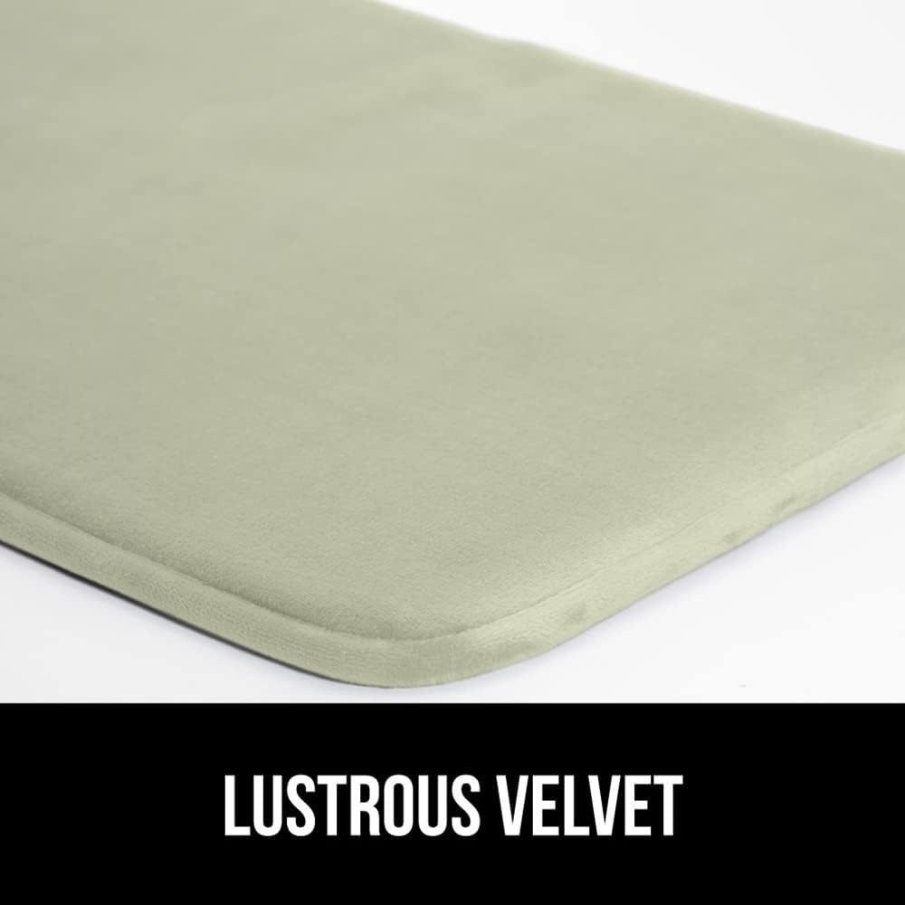 image:imageGORILLA GRIP Thick Memory Foam Toilet Rug for Bathroom U Shaped Washable Soft Absorbent Velvet Topside Floor Mats Machine Wash Cushioned Luxury Rugs for Bath Room 225x195 Graphite GraySage
