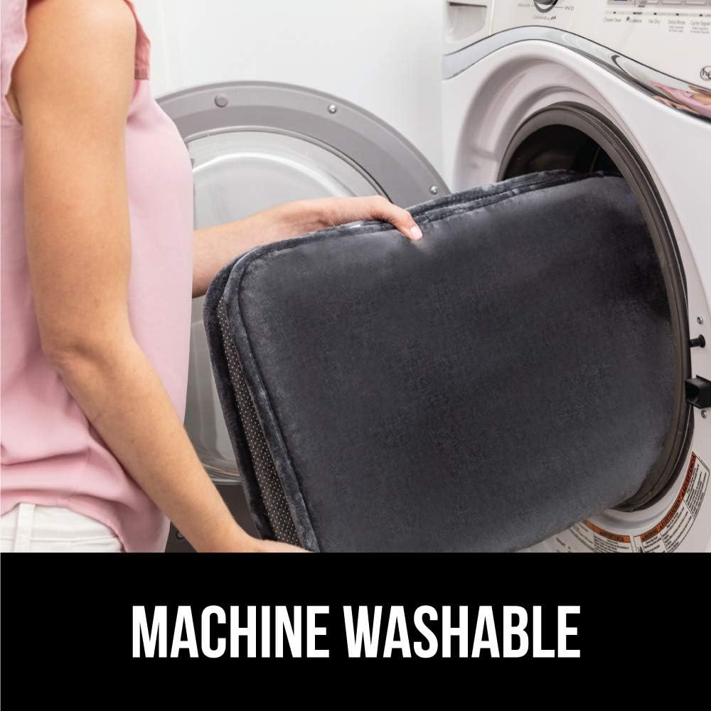image:imageGORILLA GRIP Thick Memory Foam Toilet Rug for Bathroom U Shaped Washable Soft Absorbent Velvet Topside Floor Mats Machine Wash Cushioned Luxury Rugs for Bath Room 225x195 Graphite GrayPink