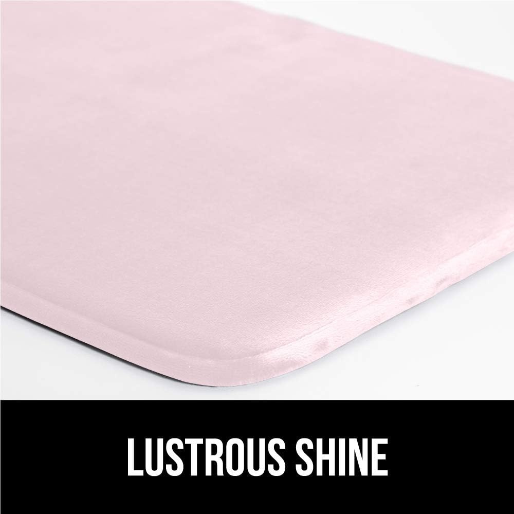 image:imageGORILLA GRIP Thick Memory Foam Toilet Rug for Bathroom U Shaped Washable Soft Absorbent Velvet Topside Floor Mats Machine Wash Cushioned Luxury Rugs for Bath Room 225x195 Graphite GrayPink