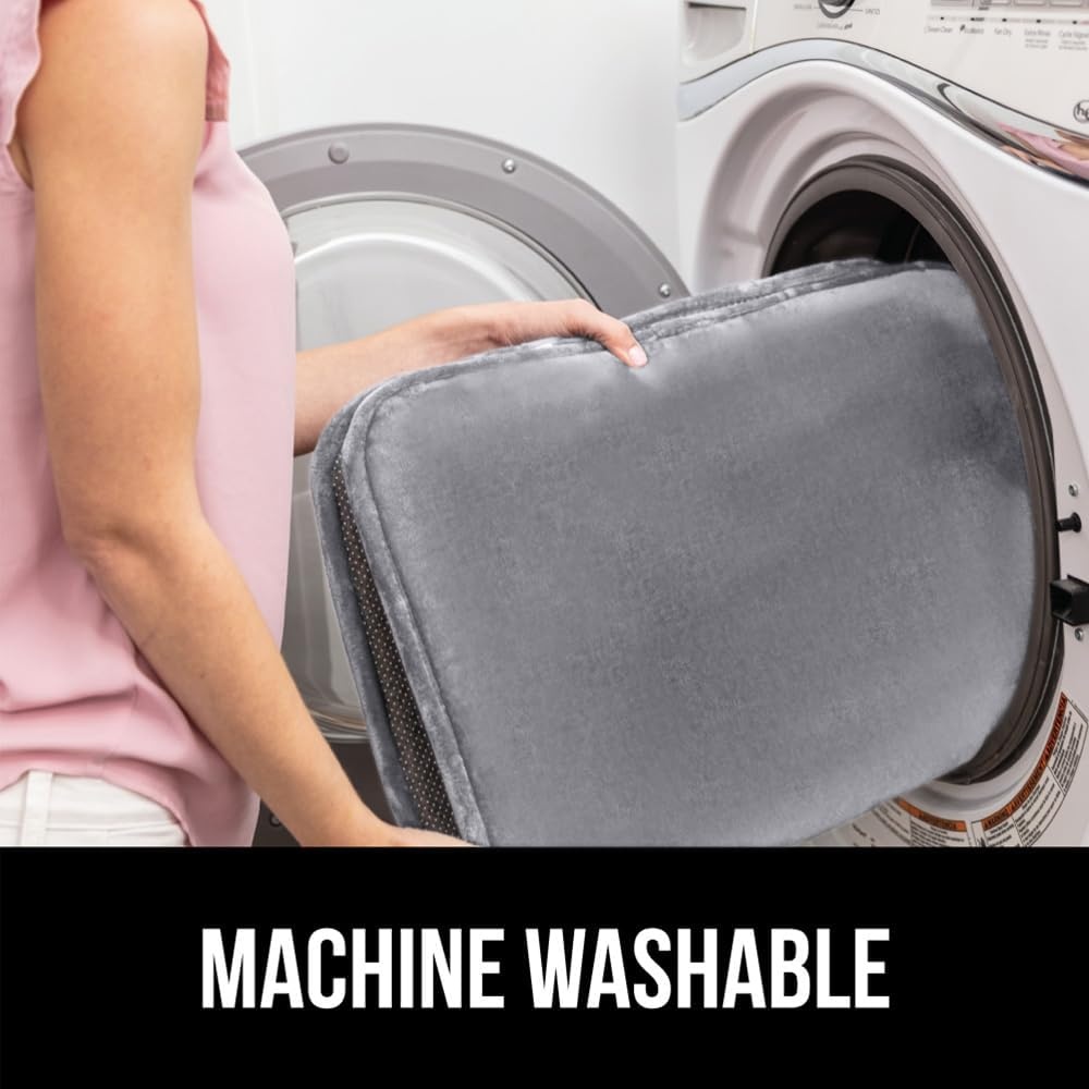image:imageGORILLA GRIP Thick Memory Foam Toilet Rug for Bathroom U Shaped Washable Soft Absorbent Velvet Topside Floor Mats Machine Wash Cushioned Luxury Rugs for Bath Room 225x195 Graphite GrayGraphite Gray