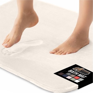 image:imageGORILLA GRIP Thick Memory Foam Toilet Rug for Bathroom U Shaped Washable Soft Absorbent Velvet Topside Floor Mats Machine Wash Cushioned Luxury Rugs for Bath Room 225x195 Graphite GrayCream