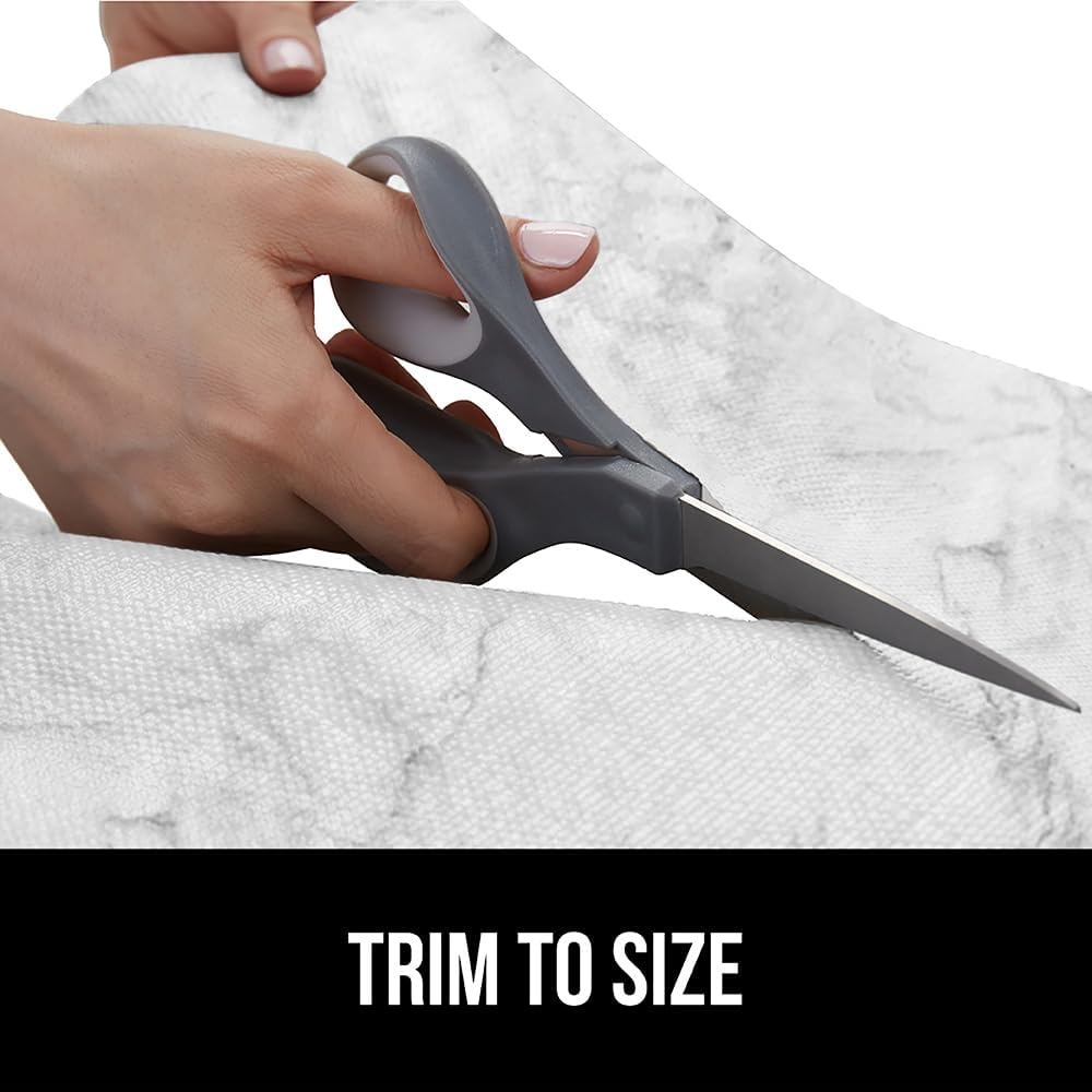 image:imageGORILLA GRIP DripGuard Shelf Liner NonAdhesive Drawer and Kitchen Cabinet Protector Strong Grip Slip Resistant Underside Smooth Surface Liners for Cabinets Bathrooms Closets 12x240 Inch MarbleMarble