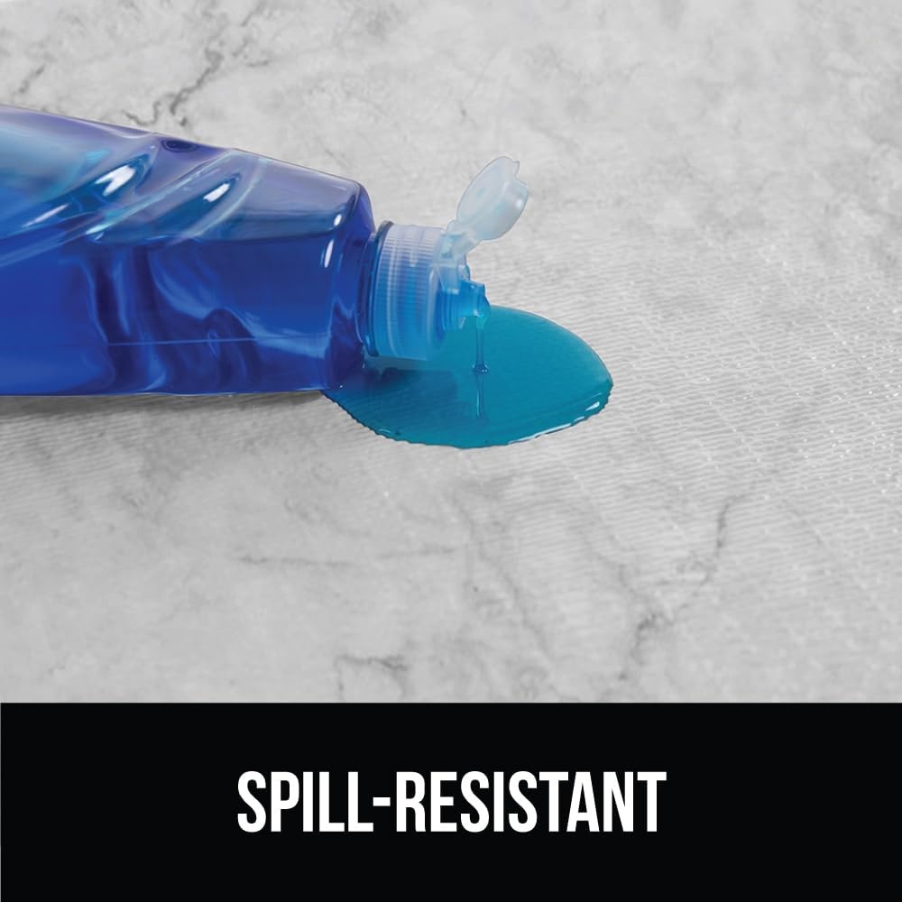 image:imageGORILLA GRIP DripGuard Shelf Liner NonAdhesive Drawer and Kitchen Cabinet Protector Strong Grip Slip Resistant Underside Smooth Surface Liners for Cabinets Bathrooms Closets 12x240 Inch MarbleMarble