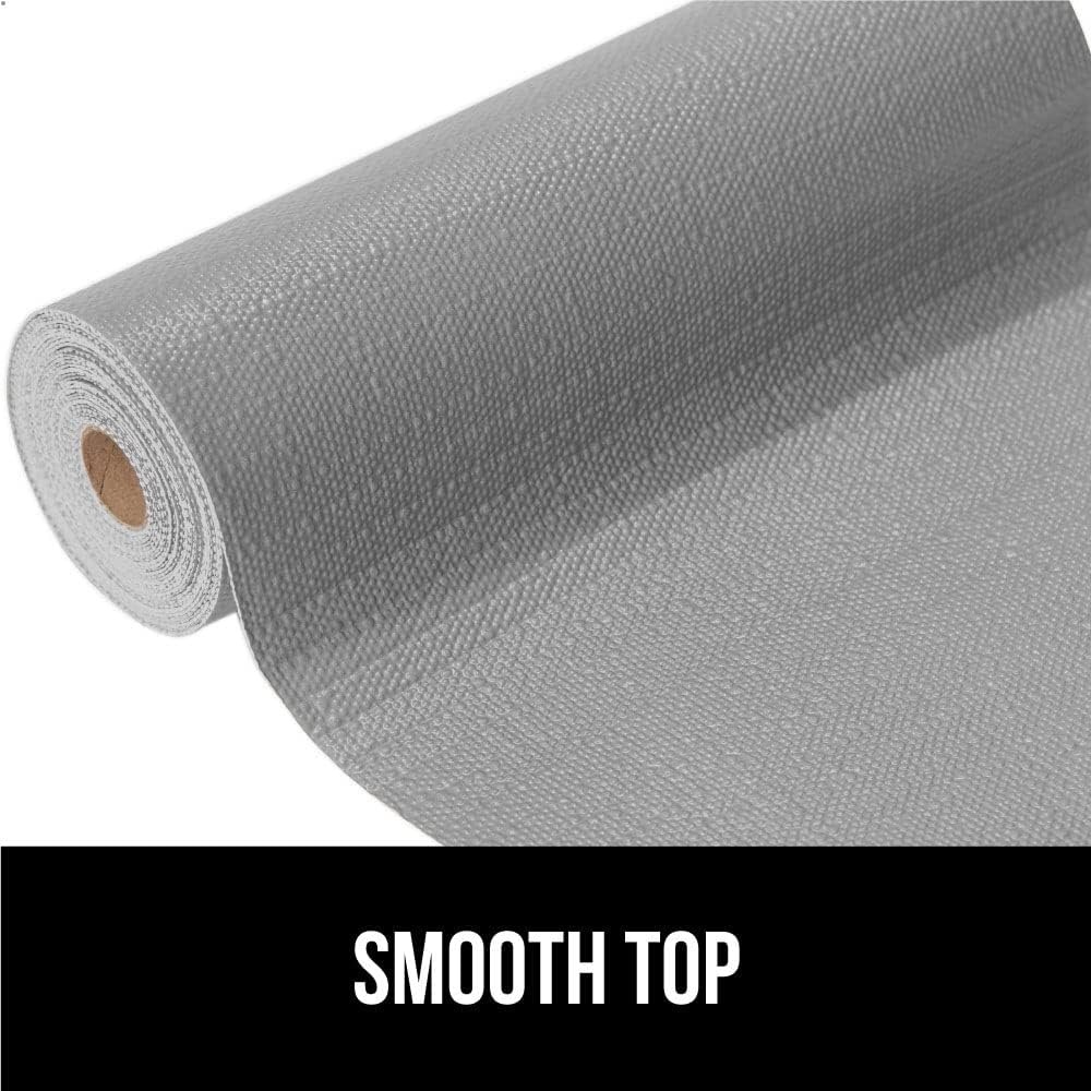 image:imageGORILLA GRIP DripGuard Shelf Liner NonAdhesive Drawer and Kitchen Cabinet Protector Strong Grip Slip Resistant Underside Smooth Surface Liners for Cabinets Bathrooms Closets 12x240 Inch MarbleLight Gray