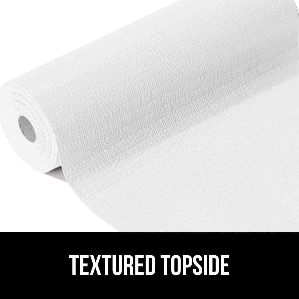image:imageGORILLA GRIP DripGuard Shelf Liner NonAdhesive Drawer and Kitchen Cabinet Protector Strong Grip Slip Resistant Underside Smooth Surface Liners for Cabinets Bathrooms Closets 12x240 Inch MarbleWhite