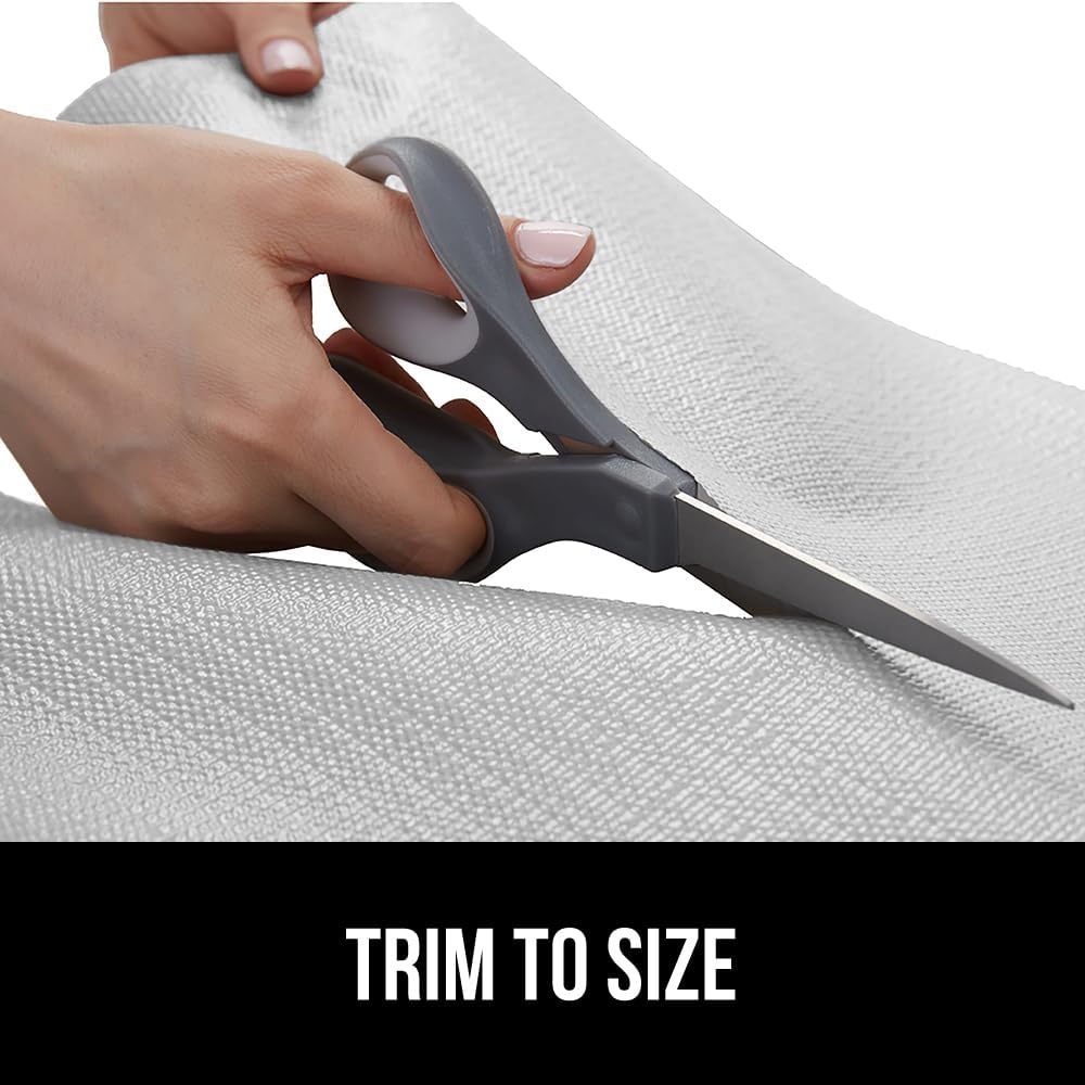 image:imageGORILLA GRIP DripGuard Shelf Liner NonAdhesive Drawer and Kitchen Cabinet Protector Strong Grip Slip Resistant Underside Smooth Surface Liners for Cabinets Bathrooms Closets 12x240 Inch MarbleLight Gray