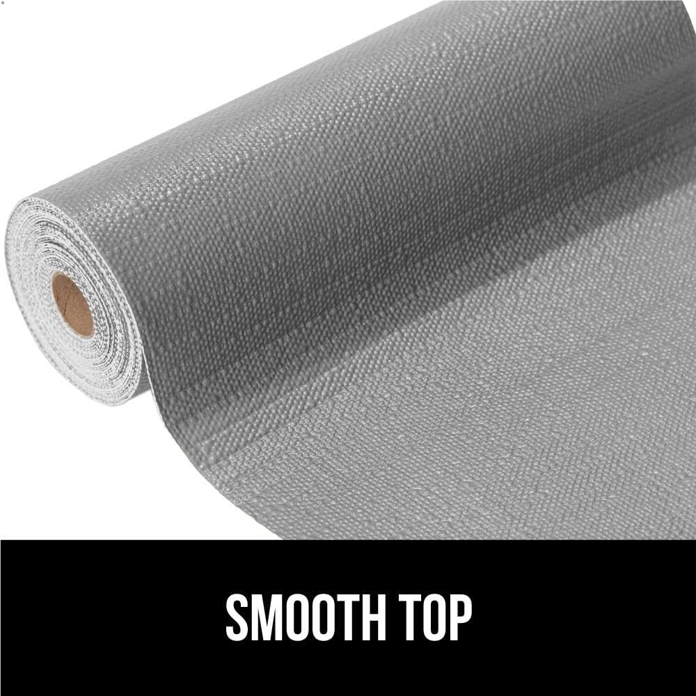 image:imageGORILLA GRIP DripGuard Shelf Liner NonAdhesive Drawer and Kitchen Cabinet Protector Strong Grip Slip Resistant Underside Smooth Surface Liners for Cabinets Bathrooms Closets 12x240 Inch MarbleGray